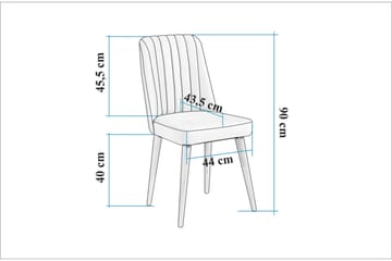 Valsot Matgrupp Rektangulär - Beige - Möbler - Bord & matgrupp - Matgrupp