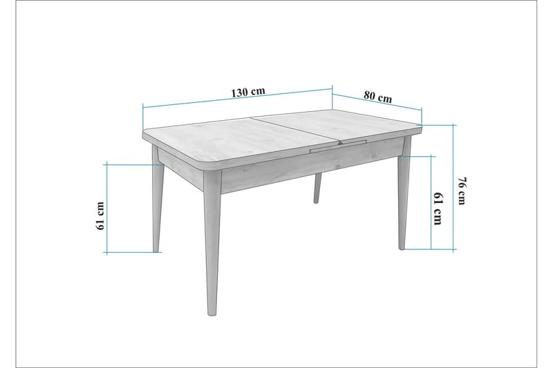 Valsot Matgrupp Rektangulär - Beige - Möbler - Bord & matgrupp - Matgrupp