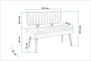 Valsot Matgrupp Rektangulär - Beige - Möbler - Bord & matgrupp - Matgrupp