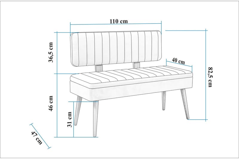 Valsot Matgrupp Rektangulär - Beige - Möbler - Bord & matgrupp - Matgrupp