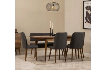 Valsot Matgrupp Rektangulär - Mörkgrå - Möbler - Bord & matgrupp - Matgrupp