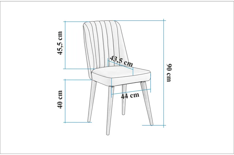 Valsot Matgrupp Rektangulär - Mörkgrå - Möbler - Bord & matgrupp - Matgrupp