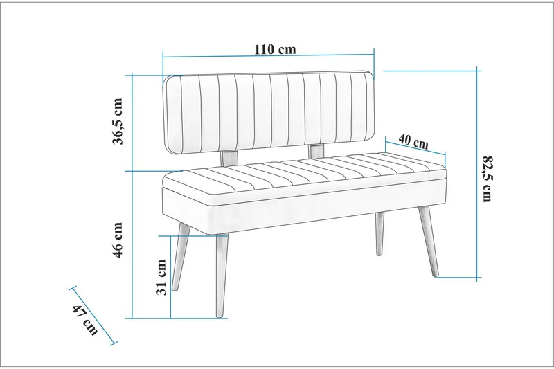 Valsot Matgrupp Rektangulär - Mörkgrå - Möbler - Bord & matgrupp - Matgrupp