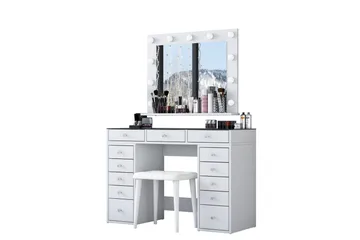 Varlin Sminkbord 120 cm - Vit - Möbler - Bord & matgrupp - Sminkbord & toalettbord