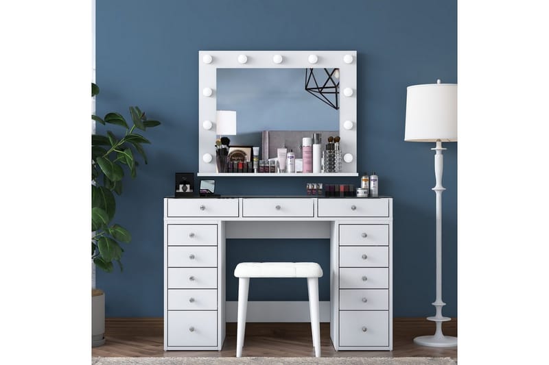 Varlin Sminkbord 120 cm - Vit - Möbler - Bord & matgrupp - Sminkbord & toalettbord