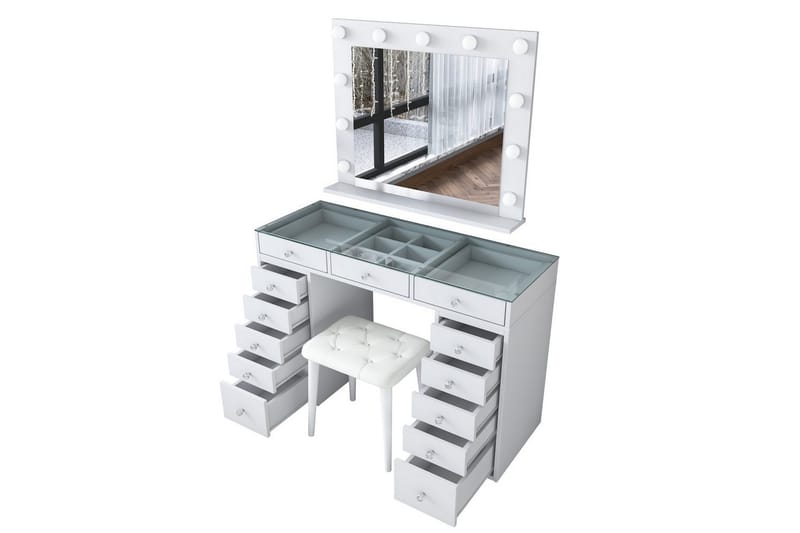 Varlin Sminkbord 120 cm - Vit - Möbler - Bord & matgrupp - Sminkbord & toalettbord