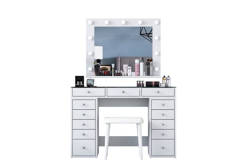Varlin Sminkbord 120 cm - Vit - Möbler - Bord & matgrupp - Sminkbord & toalettbord