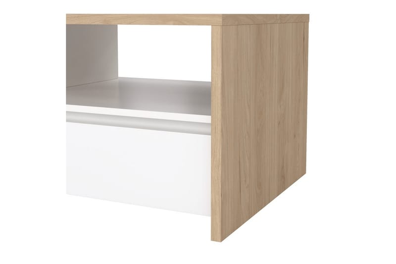Varun Soffbord 120 cm - Vit/Natur - Möbler - Bord & matgrupp - Soffbord