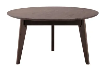 Velo Runt Soffbord 85 cm med Trä- och Rökt Ek-utseende och Tre Ben - Rökt ek - Möbler - Bord & matgrupp - Soffbord