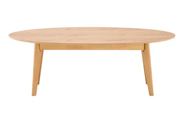 Velo Soffbord Oval 130 cm Massivt trä - Ek - Möbler - Bord & matgrupp - Soffbord