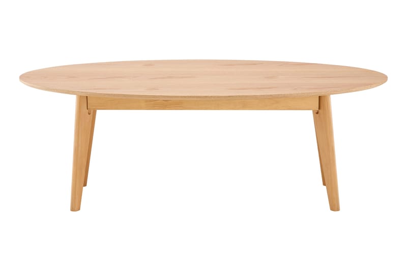 Velo Soffbord Oval 130 cm Massivt trä - Ek - Möbler - Bord & matgrupp - Soffbord