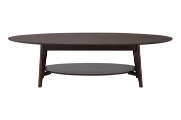 Velo Soffbord Oval 160 cm Massivt trä - Rökt ek - Möbler - Bord & matgrupp - Soffbord