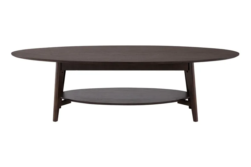 Velo Soffbord Oval 160 cm Massivt trä - Rökt ek - Möbler - Bord & matgrupp - Soffbord