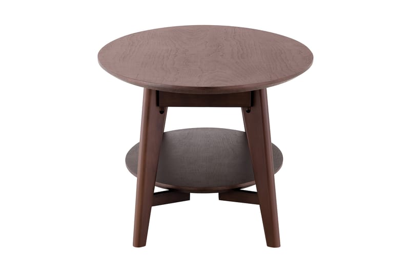 Velo Soffbord Oval 160 cm Massivt trä - Valnöt - Möbler - Bord & matgrupp - Soffbord