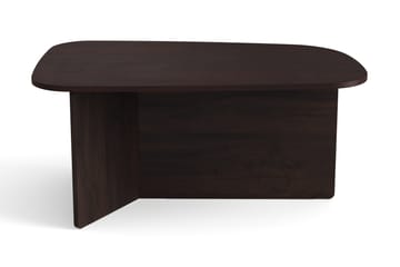 Vento Ovalt Soffbord 90x60 cm med Trä- och Rökt Ek-utseende - Mörkbrun - Möbler - Bord & matgrupp - Soffbord