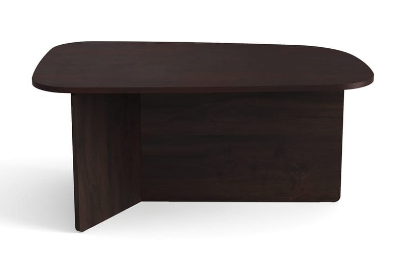 Vento Ovalt Soffbord 90x60 cm med Trä- och Rökt Ek-utseende - Mörkbrun - Möbler - Bord & matgrupp - Soffbord