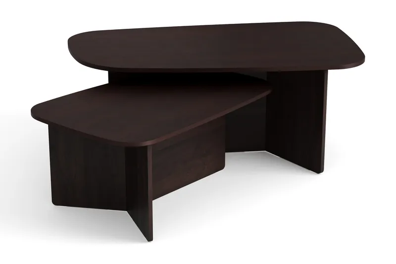 Vento Satsbord Soffbord 120x70 cm + 90x60 cm - Rökt ek - Möbler - Bord & matgrupp - Soffbord