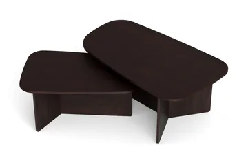 Vento Satsbord Soffbord 120x70 cm + 90x60 cm - Rökt ek - Möbler - Bord & matgrupp - Soffbord
