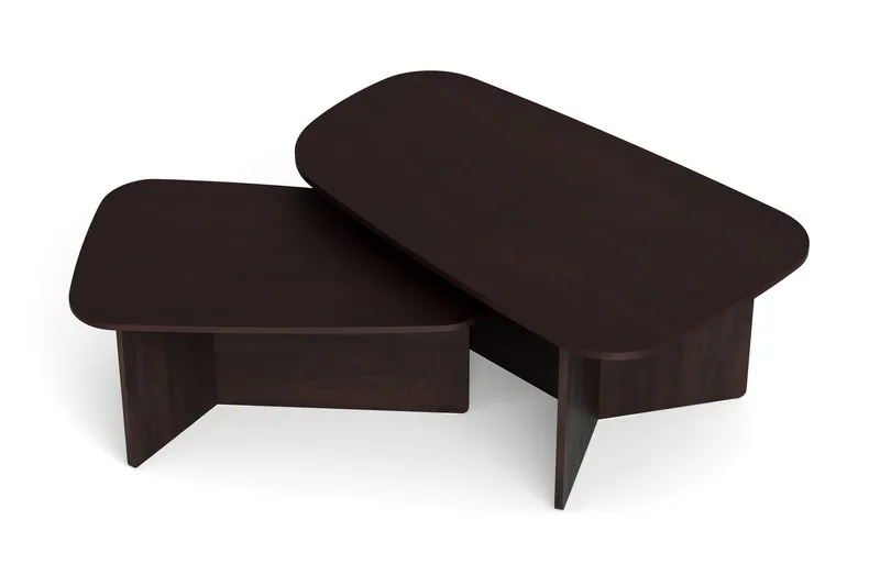 Vento Satsbord Soffbord 120x70 cm + 90x60 cm - Rökt ek - Möbler - Bord & matgrupp - Soffbord