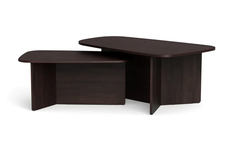 Vento Satsbord Soffbord 120x70 cm + 90x60 cm - Rökt ek - Möbler - Bord & matgrupp - Soffbord