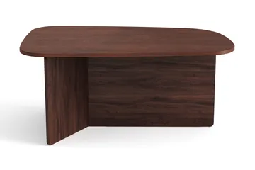 Vento Soffbord 90x60 cm ovalt i trä - Valnöt - Möbler - Bord & matgrupp - Soffbord