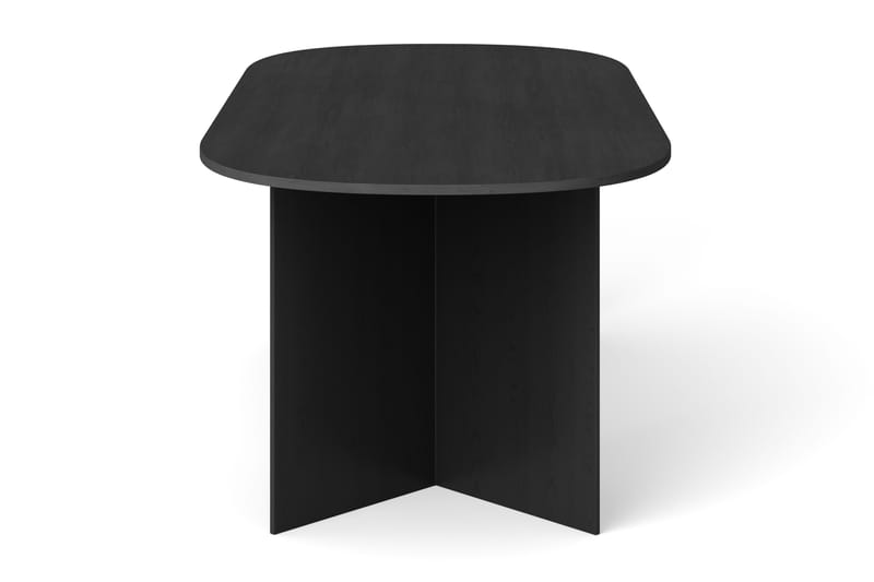 Vera Matbord Oval 220x100 cm Fanér - Svart - Möbler - Bord & matgrupp - Matbord & köksbord