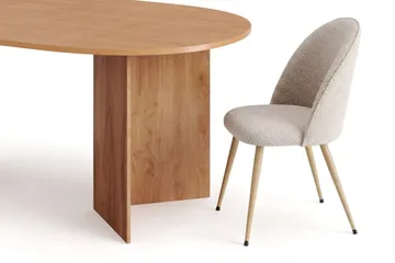 Vera Matgrupp 180 cm oval med 6 Nibe Plus Mastolar - Ek - Möbler - Bord & matgrupp - Matgrupp