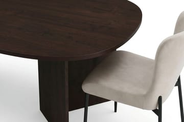 Vera Matgrupp rektangulärt 180 cm Rökt Ek med 6 Elsie Matstolar - Rökt ek/Beige - Möbler - Bord & matgrupp - Matgrupp