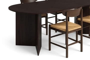 Vera Matgrupp rektangulärt 220 cm Rökt Ek med 6 Malte Matstolar - Möbler - Bord & matgrupp - Matgrupp