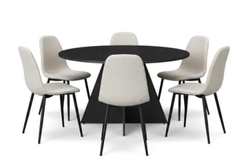 Beige/Metallben Svart - Mörkbrun