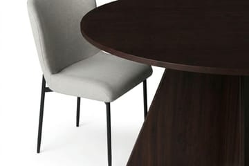 Vera Matgrupp runt 150 cm Rökt Ek med 6 Elsie Matstolar - Rökt ek/Beige - Möbler - Bord & matgrupp - Matgrupp