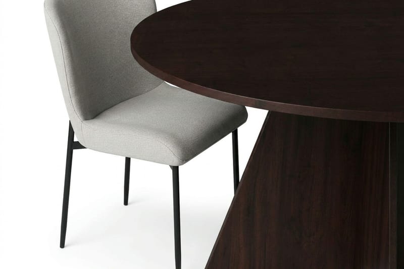 Vera Matgrupp runt 150 cm Rökt Ek med 6 Elsie Matstolar - Rökt ek/Beige - Möbler - Bord & matgrupp - Matgrupp