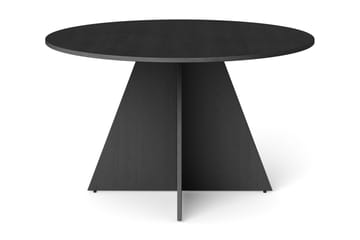 Vera Runt Matbord ø130 cm Fanér - Svart - Möbler - Bord & matgrupp - Matbord & köksbord