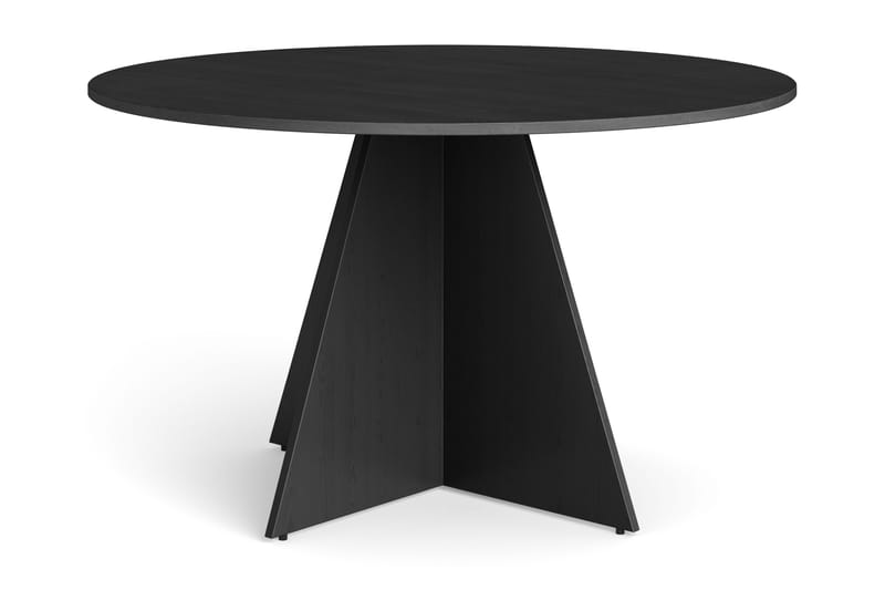 Vera Runt Matbord ø130 cm Fanér - Svart - Möbler - Bord & matgrupp - Matbord & köksbord