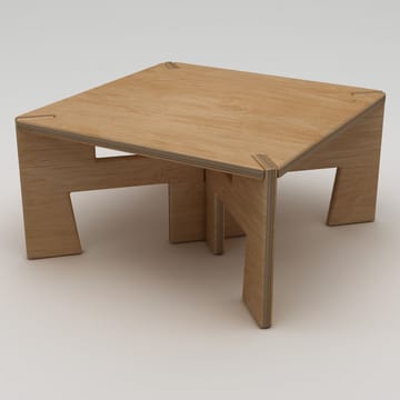 Vetira Kvadratiskt Soffbord 75 cm i Träfanér - Brun - Möbler - Bord & matgrupp - Soffbord