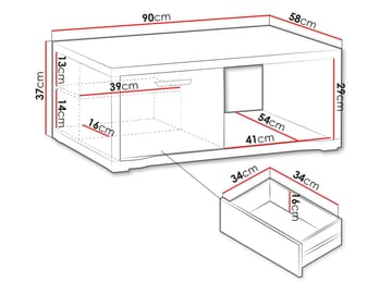 Veyricus Soffbord 90 cm - Möbler - Bord & matgrupp - Soffbord
