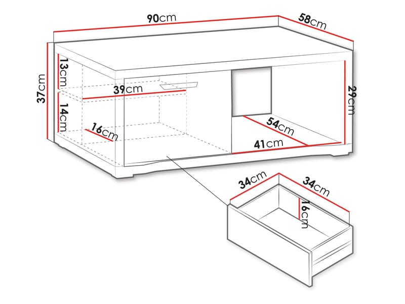 Veyricus Soffbord 90 cm - Möbler - Bord & matgrupp - Soffbord