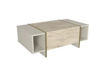 Veyron Soffbord 104 cm - Beige/Sandsten - Möbler - Bord & matgrupp - Soffbord