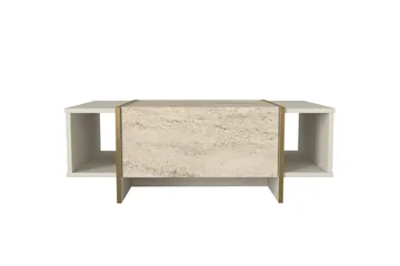 Veyron Soffbord 104 cm - Beige/Sandsten - Möbler - Bord & matgrupp - Soffbord