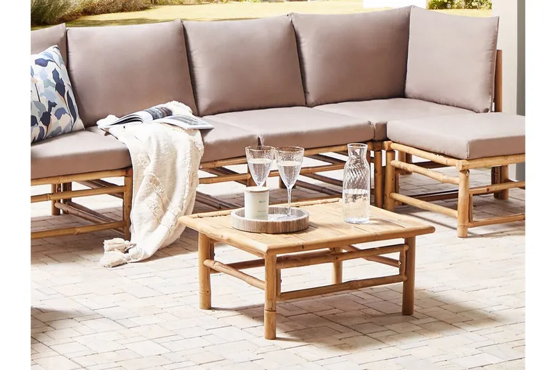Villa Castelli Soffbord 64x55 cm - Ljusbrun - Möbler - Bord & matgrupp - Soffbord