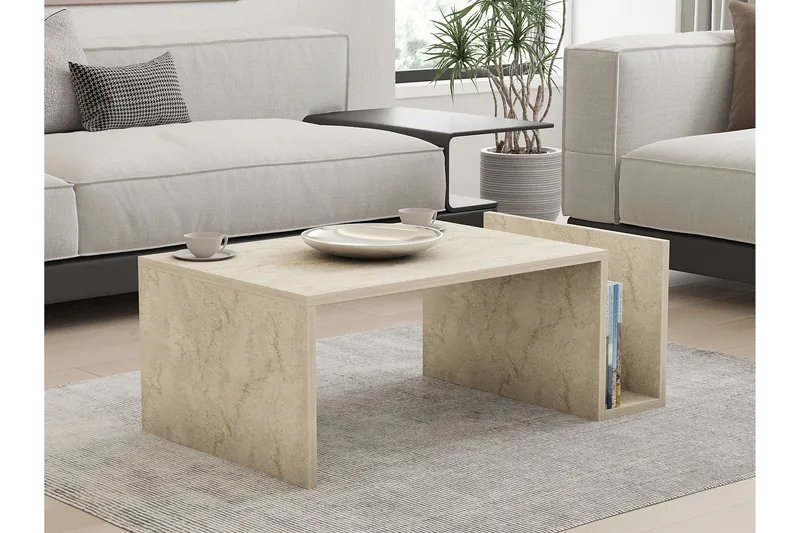 Vimenil Soffbord 87 cm - Beige - Möbler - Bord & matgrupp - Soffbord