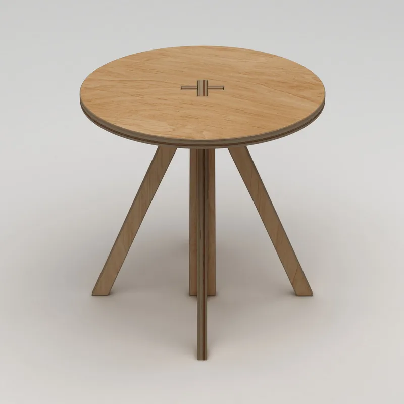 Vimora Matbord 75 cm, Naturligt trä