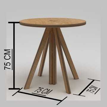 Vimora Matbord 75 cm - Naturligt trä - Möbler - Bord & matgrupp - Matbord & köksbord