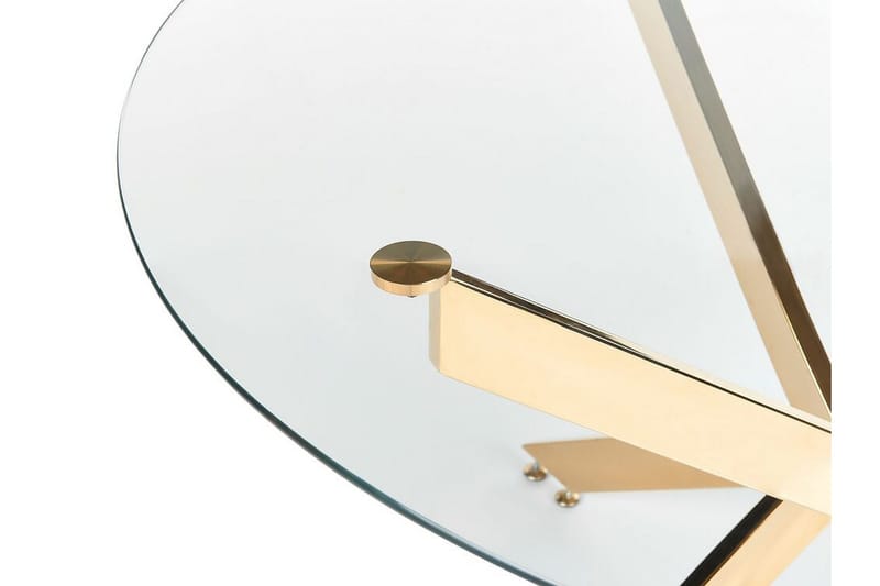 Vincenzo Matbord 120 cm Rund - Transparent/Guld - Möbler - Bord & matgrupp - Matbord & köksbord