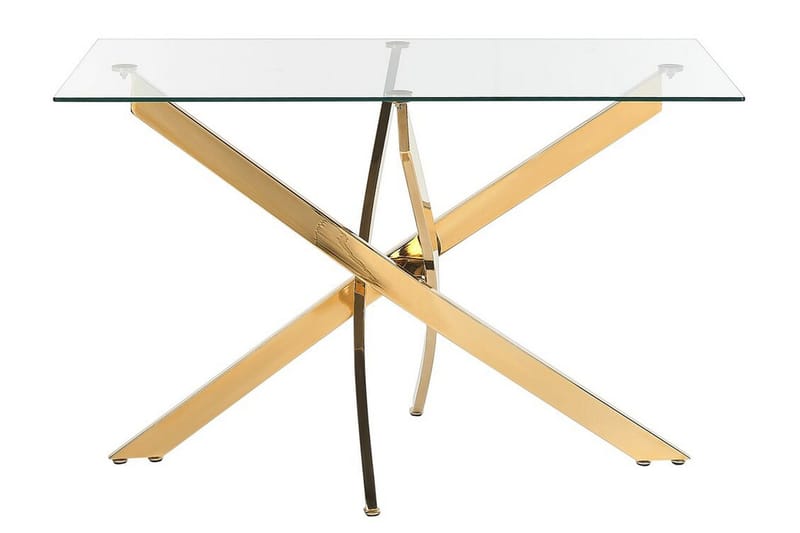 Vincenzo Matbord 70x120 cm - Transparent/Guld - Möbler - Bord & matgrupp - Matbord & köksbord