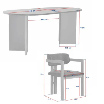 Vintar Matbord- och stolset 180x75x90 cm 7 delar - Milano Valnöt, Mörk valnöt, Brun - Möbler - Bord & matgrupp - Matgrupp