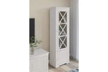 Vitrinskåp Lisa Vit - Vit - Förvaring - Skåp - Vitrinskåp