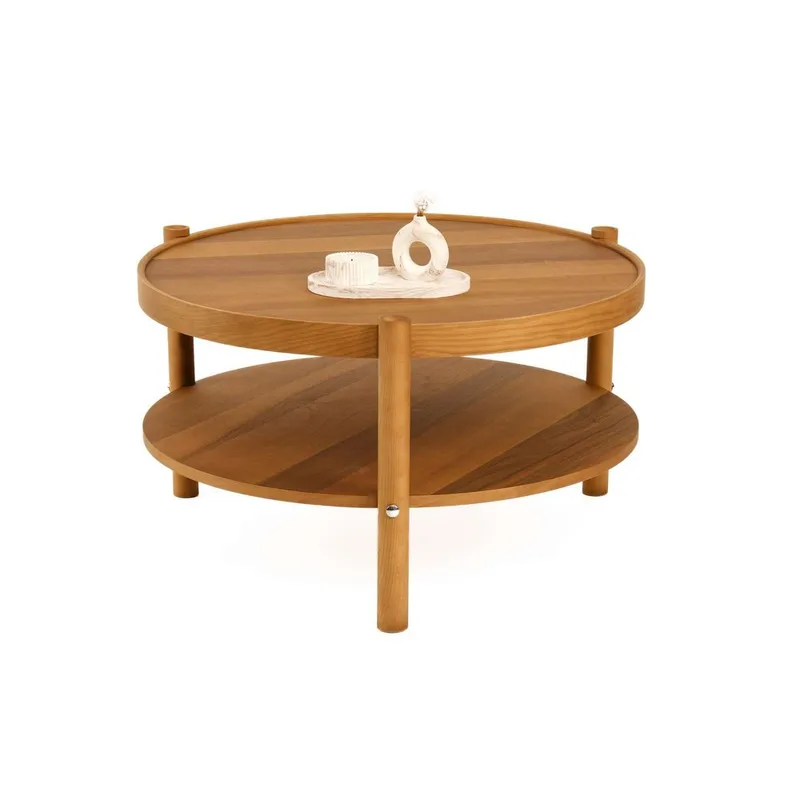 Vornel Soffbord 80 cm, Mörkbrun