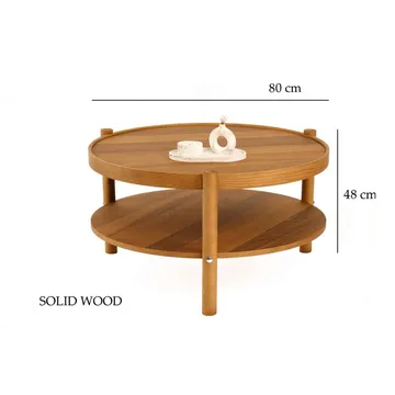Vornel Soffbord 80 cm - Mörkbrun - Möbler - Bord & matgrupp - Soffbord