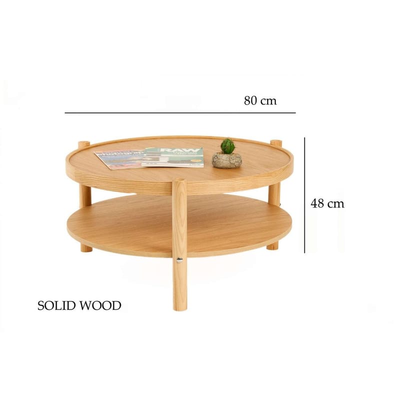 Vornel Soffbord 80 cm - Natur - Möbler - Bord & matgrupp - Soffbord